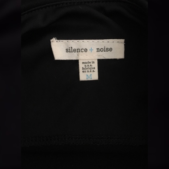 SILENCE + NOISE Black Strapless Tunic Top M - Picture 6 of 6